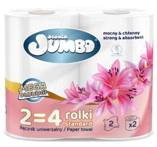 Paper towel Słonik Jumbo Mega Looong White 2 rolls